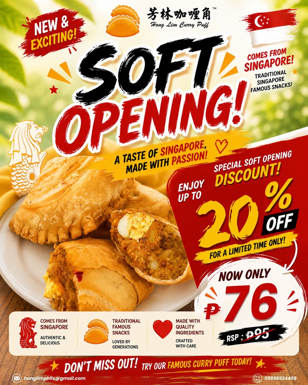 Hong Lim Curry Puff Soft Opening Promotion